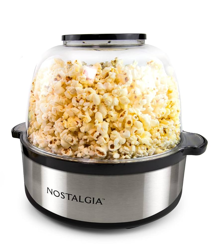 Amazon.com: Nostalgia Non Stick Stirring Popcorn Maker for